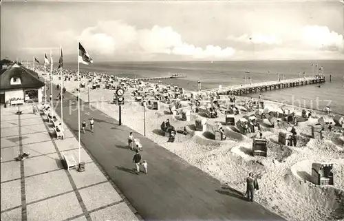 Dahme Ostseebad Promenade Strand Seebruecke Kat. Dahme