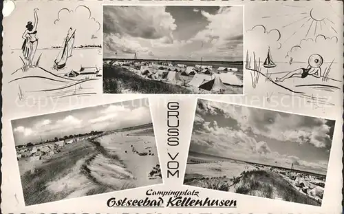 Kellenhusen Ostseebad Campingplatz Strandpartie Kat. Kellenhusen (Ostsee)