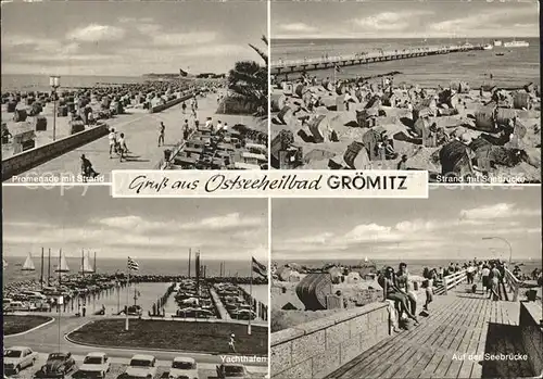 Groemitz Ostseebad Strand Promenade Seebruecke Yachthafen Ostseeheilbad /  /