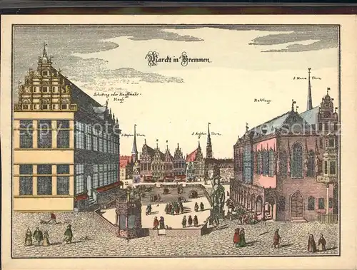 Bremen Marktplatz Kat. Bremen