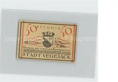 Vegesack  Gutschein 50 Pfennig Kat. Bremen