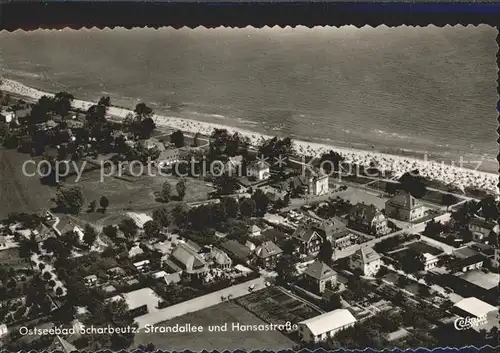 Scharbeutz Ostseebad Fliegeraufnahme Strandallee Hansastrasse Kat. Scharbeutz