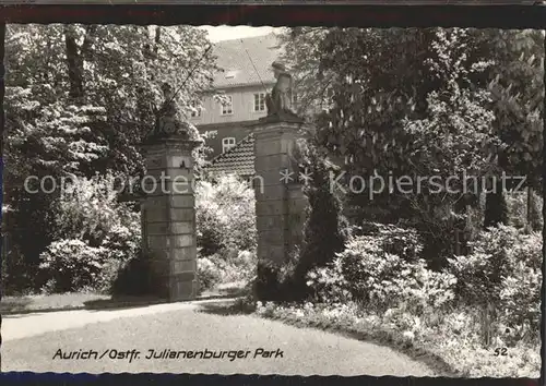 Aurich Ostfriesland Julianenburger Park Kat. Aurich