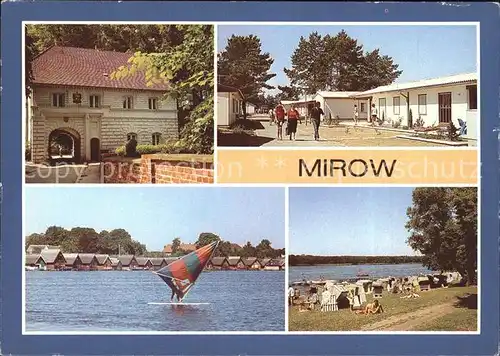 Mirow Torhaus Strandbad Mirower See Granzow Bungalowsiedlung Kat. Mirow Mecklenburg