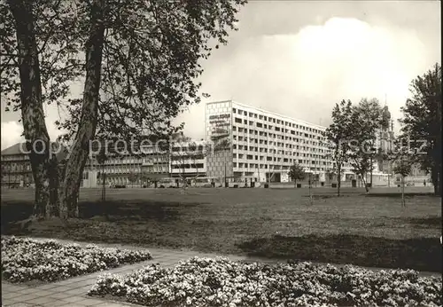 Dessau Rosslau Blick zur Wilhelm Pieck Strasse Scheibe Nord Kat. Dessau Rosslau