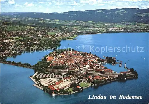 Lindau Bodensee Fliegeraufnahme Kat. Lindau (Bodensee)