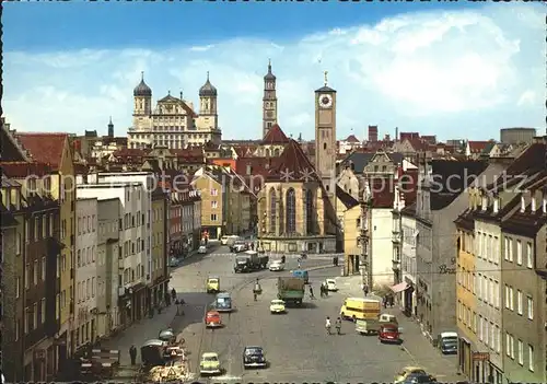 Augsburg Jacobskirche Rathaus Perlachturm Kat. Augsburg