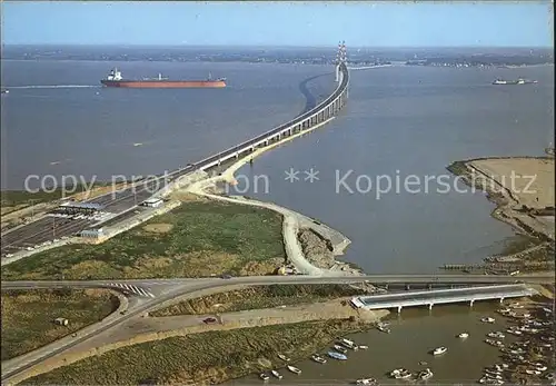 Saint Nazaire Loire Atlantique Pont Saint Nazaire Saint Brevin Fliegeraufnahme Kat. Saint Nazaire