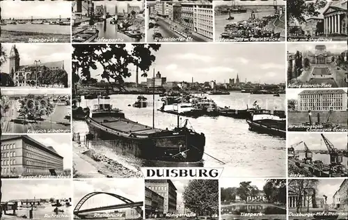 Duisburg Ruhr Hafen Rheinbruecke Oper Koenig-Heinrich-Platz / Duisburg /Duisburg Stadtkreis