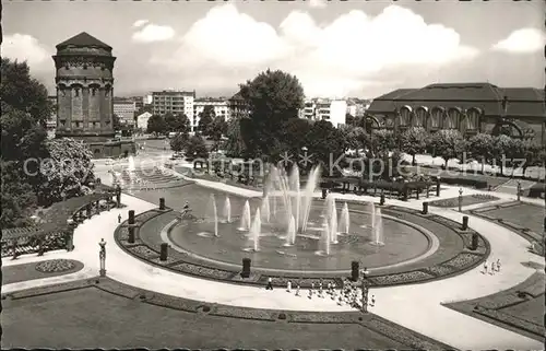 Mannheim Friedrichsplatz Wasserturm Kat. Mannheim