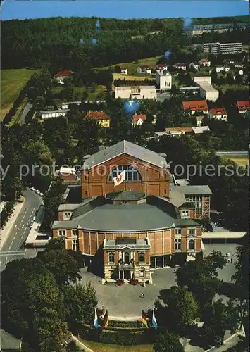 Bayreuth Wagner Festspielhalle Fliegeraufnahme Kat. Bayreuth