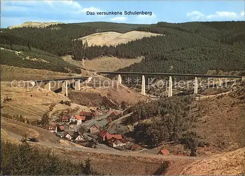 Schulenberg Oberharz Ort vor der ueberflutung Kat. Schulenberg im Oberharz