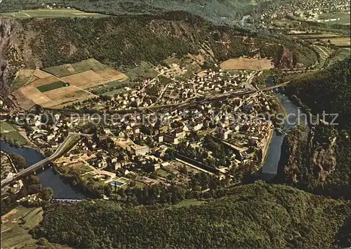 Bad Muenster Stein Ebernburg Fliegeraufnahme Kat. Bad Muenster am Stein Ebernburg