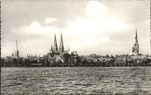 Luebeck Blick ueber die Wakenitz Kat. Luebeck