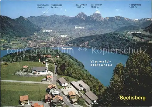 Seelisberg UR Vierwaldstaettersee Morschach Schwyz Brunnen Seewen Ibach Haggenegg  Kat. Seelisberg