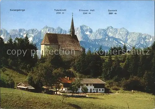 Schleching Steichenkapelle Kaisergebirge Totenkirchl Sonneck Kat. Schleching