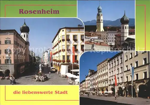 Rosenheim Bayern Teilansichten Kat. Rosenheim