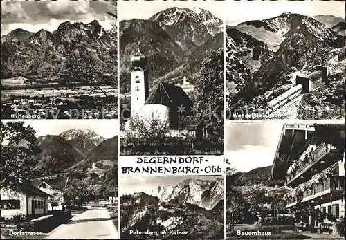 Degerndorf Inn Heuberg Petersberg Kaiser Bauernhaus Wendelsteinbahn Kat. Brannenburg