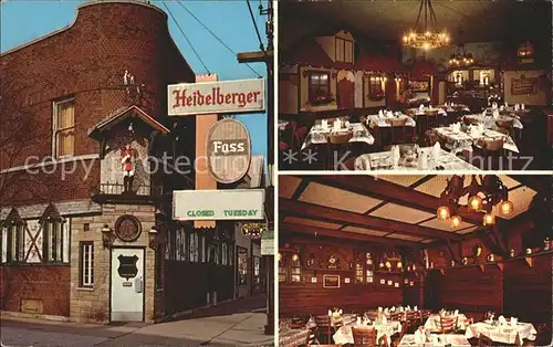 Chicago Illinois Heidelberger Fass Restaurant Kat. Chicago