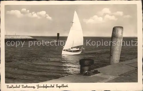 Norderney Nordseebad Segelboot  Kat. Norderney