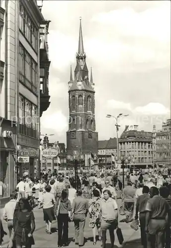 Halle Saale Blick zum Roten Turm  Kat. Halle