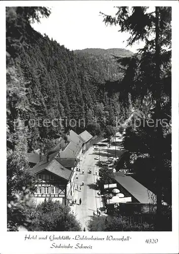 Kirnitzschtal Hotel Gaststaette Lichtenhainer Wasserfall Kat. Kirnitzschtal