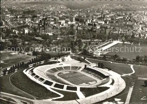 Hannover Fliegeraufnahme Niedersachsen Stadion Maschsee Rathaus Kat. Hannover