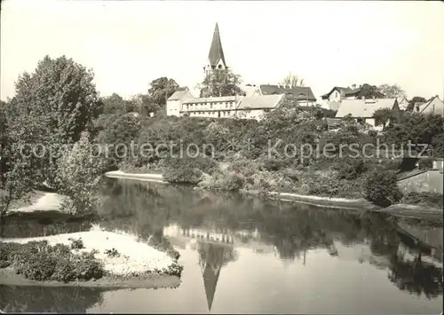 Neugattersleben Teich Kirche  Kat. Neugattersleben