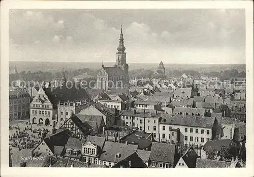 Greifswald Mecklenburg Vorpommern Teilansicht  Kat. Greifswald