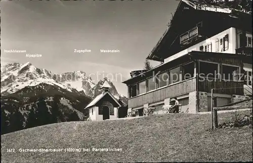 Garmisch Partenkirchen Gschwandtner Bauernhaus Kat. Garmisch Partenkirchen