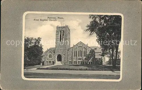 Melrose Massachusetts First Babtist Church Kat. Melrose