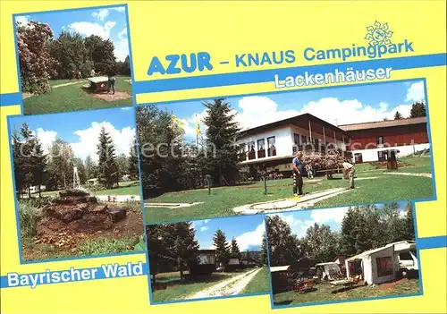 Lackenhaeuser Niederbayern AZUR Knaus Campingpark Kat. Neureichenau