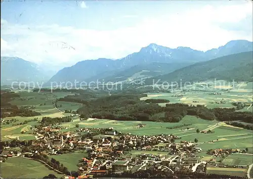 Teisendorf Oberbayern Fliegeraufnahme Hochstaufen und Zwiesel Kat. Teisendorf