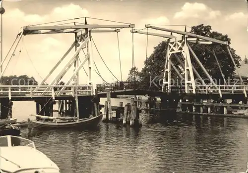 Wieck Greifswald Zugbruecke Kat. Greifswald