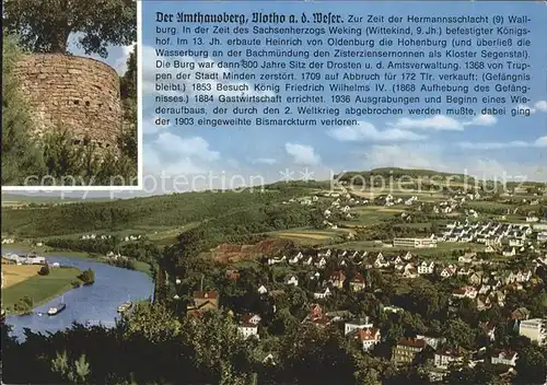 Vlotho Blick von Burgmauer zum Winterberg Kat. Vlotho