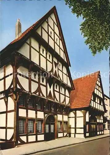 Herford Riemenschneider Haus Fachwerk in Bruederstrasse Kat. Herford