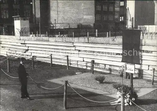 Berlin Peter Fechter Mahnmal Kat. Berlin