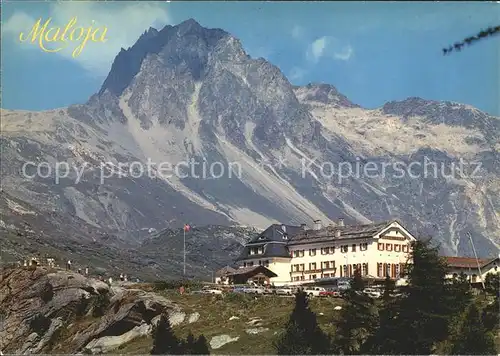 Maloja GR Hotel Maloja Kulm Piz Lagrev Kat. Maloja Graubuenden