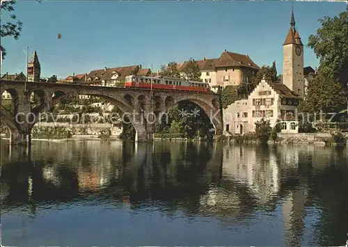 Bremgarten AG Bruecke Strassenbahn Teilansicht  / Bremgarten /Bz. Bremgarten