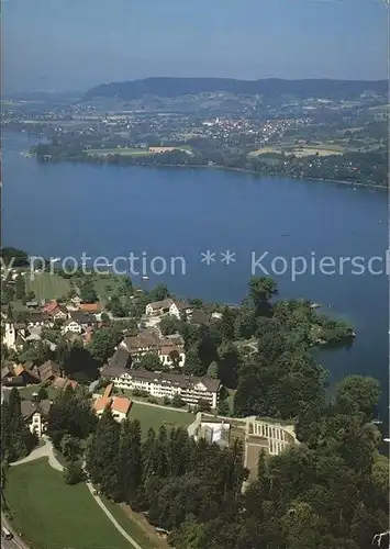 Mammern Klinik Schloss Mammern am Untersee Fliegeraufnahme Kat. Mammern