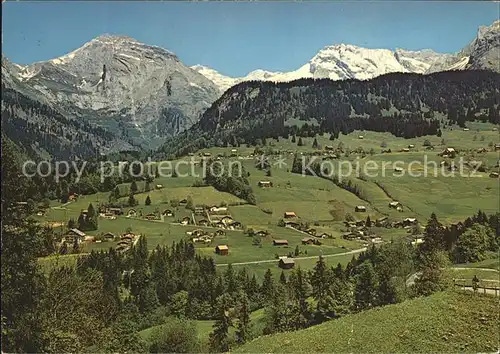 Wildhaus SG mit Riet Saentis und Schafberg Kat. Wildhaus Lisighaus