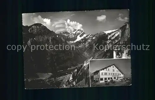 Weissbad Berggasthaus Ebenalp Seealpsee Meglisalp Marwies Kat. Weissbad