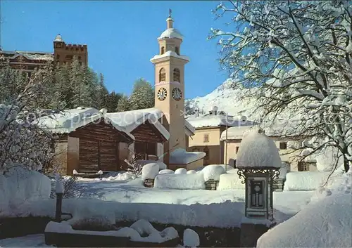 Sils Maria Graubuenden Kirche Kat. Sils Maria