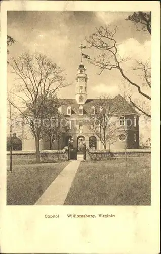 Williamsburg Virginia Capitol Kat. Williamsburg