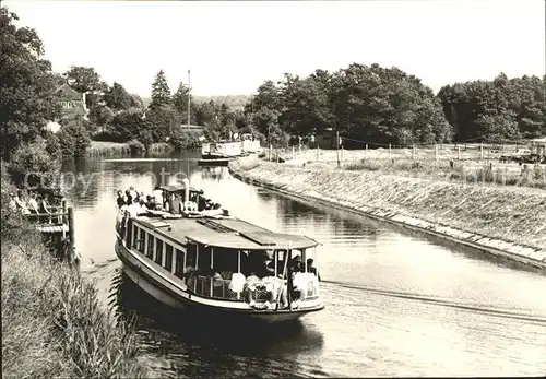 Malchow Anlegestelle Weisse Flotte Kat. Malchow Mecklenburg