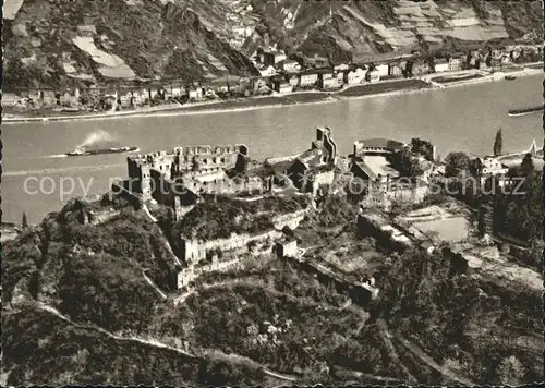 St Goar Burgruine Rheinfels Fliegeraufnahme Kat. Sankt Goar