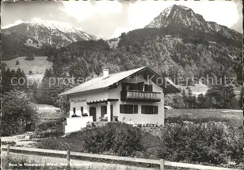 Oberstdorf Haus im Wiesengrund Kat. Oberstdorf