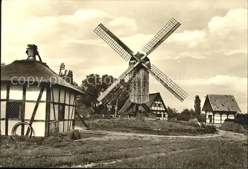 Muenster Westfalen Backwindmuehle Muehlenhaus Kat. Muenster