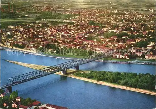 Neuwied Rhein Bruecke Fliegeraufnahme Kat. Neuwied