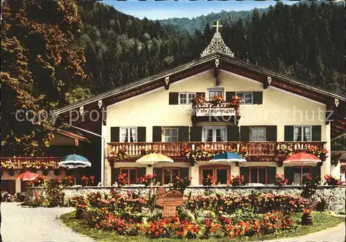 Rottach Egern Cafe Restaurant Pension Angermaier Kat. Rottach Egern